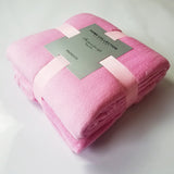 Pure Color Fleece Travel Blanket