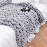 Knitted Yarn Sofa Cover Blanket