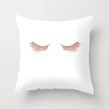 Pink sofa cushion cushion pillowcase