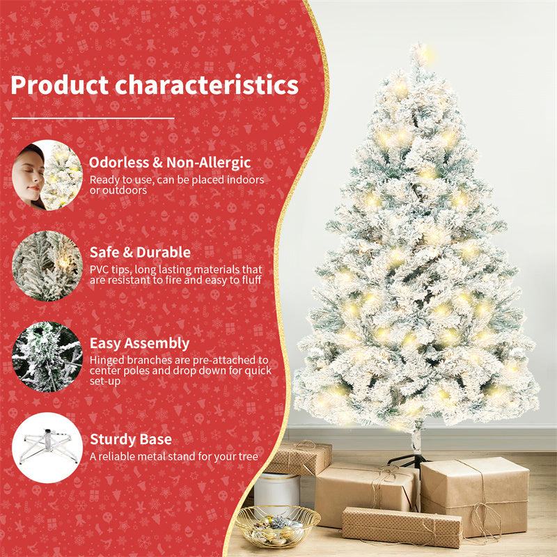 Artificial Snow Christmas Tree