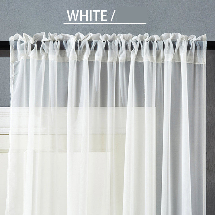 Modern And Simple Pure  curtain for Window Screen