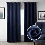 Dark Blue Bedroom Blackout  Curtains
