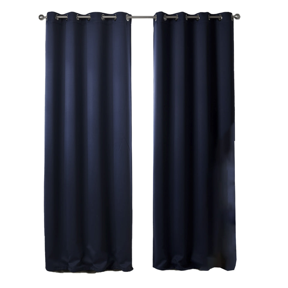 Dark Blue Bedroom Blackout  Curtains