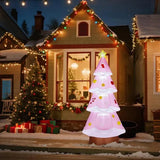 7.2FT Lighted Christmas Inflatable Decoration, Inflatable Christmas Tree, Funny Blow Up Yard Decorations With Built-in LED Lights For Holiday Party Front Yard Lawn Garden Decor