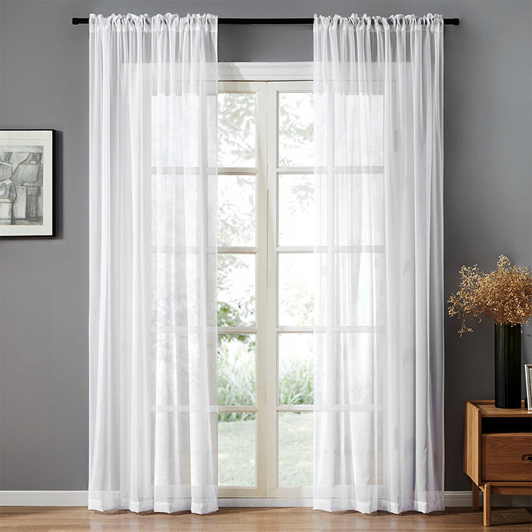 Modern And Simple Pure  curtain for Window Screen